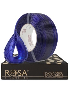 FILAMENT Rosa 3D ReFill PET-G Standard HS Ultramarine Blue Transparent 1kg