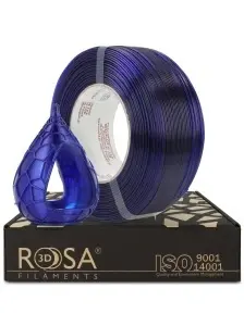 FILAMENT Rosa 3D ReFill PET-G Standard HS Ultramarine Blue Transparent 1kg