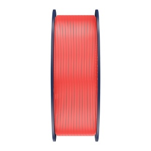 Rola de filament Sunlu PLA+ Cherry Red sigilată în ambalaj vidat cu desicant pentru protecție împotriva umidității