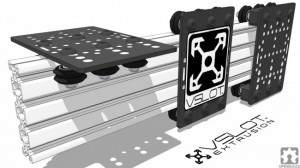 Placa V slot gantry optiunea universal 20-80mm
