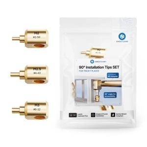 Set vârfuri de instalare la 90° M2, M2.5 și M3 – pentru zone greu accesibile