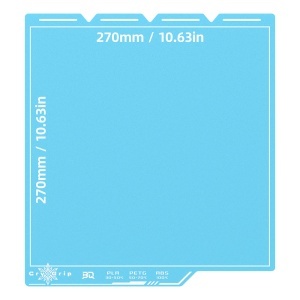 Dimensiuni suprafață printare BIQU CryoGrip Pro Frostbite 270×270 mm – compatibil Snapmaker U1