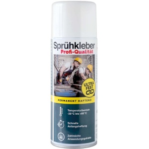 Everglue - spray adeziv de calitate profesională, adezivitate permanentă, cap pulverizare reglabil, aerosol 400ml