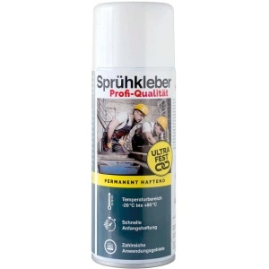Everglue - spray adeziv de calitate profesională, adezivitate permanentă, cap pulverizare reglabil, aerosol 400ml