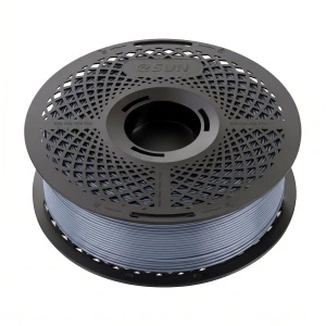 Rolă filament eSUN PETG-Basic Grey 1kg, vedere din profil
