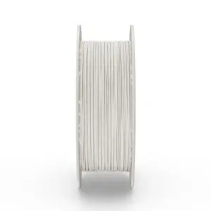 Rolă filament Fiberlogy FiberFlex Aero White 0.85kg, văzută din profil