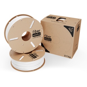 Filament Fiberlogy PETG FiberWORKS White 2x1kg