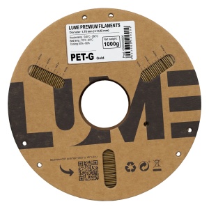Rolă carton filament 3D Lume PET-G Gold
