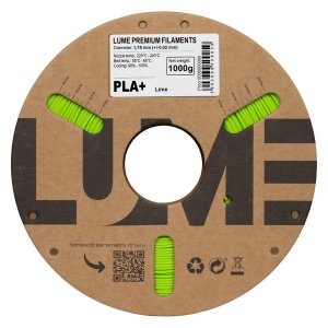 Rolă carton filament 3D Lume PLA Plus Lime