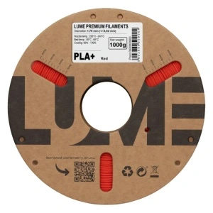 Detaliu înfășurare perfectă filament Lume PLA+ Red - Reprapmania