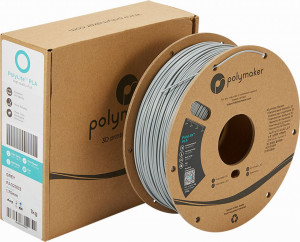 Filament POLYMAKER PolyLite PolyLite PLA Grey 1Kg