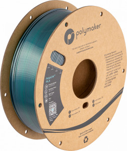 Filament POLYMAKER PolyLite Silk PLA Dual Color Jadeite Green-Chrome 1Kg