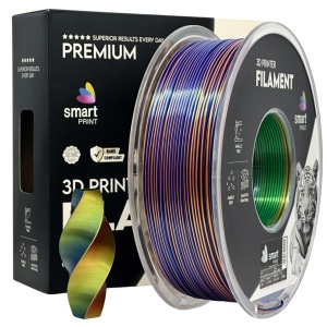 Filament Smart Print Silk PLA Tri Color Orange Blue Green 1kg