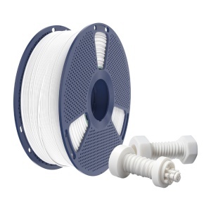 Piesă rezistentă printată 3D cu filament Sunlu ABS High-Speed alb