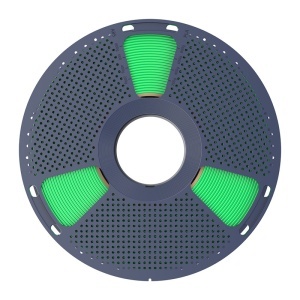 Piesă 3D printată cu filament Sunlu PLA+ Green, evidențiind finisajul neted și detaliile clare