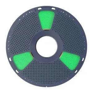 Piesă 3D printată cu filament Sunlu PLA+ Green, evidențiind finisajul neted și detaliile clare