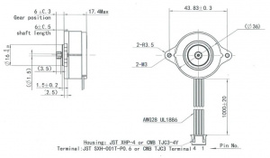 Motor pas cu pas MOONS’ CSE14HRA1L410A-02