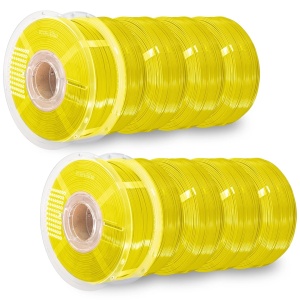 Pachet REFILL Azurefilm PETG Hyper Speed Yellow 10kg+2 masterspool