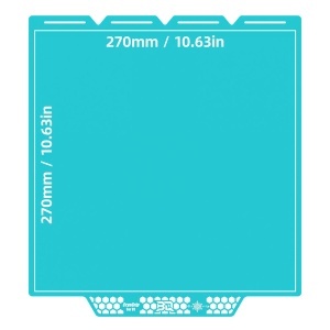  Dimensiuni suprafață printare BIQU CryoGrip Pro Glacier 270×270 mm – compatibil Snapmaker U1