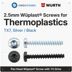 Șurub autofiletant pentru plastic / termoplastic, TX7 2,5x16 mm, Natur - pachet 25 bucăți
