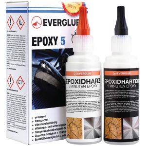 Everglue Epoxy 5 minute 1:1, 200g (A+B) - flacoane dozatoare