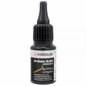 Everglue super glue negru rezistent la impact (vâscozitate medie) 20g