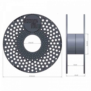 Filament Azurefilm TPU Flexible 95A White 1Kg