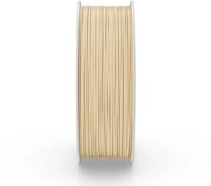 Rolă filament Fiberlogy ASA+AF Natural 0.75kg, văzută din profil