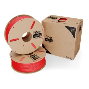 Filament Fiberlogy PLA FiberWORKS Red 2x1kg
