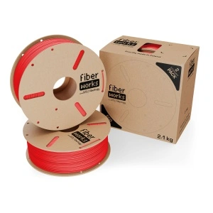 Filament Fiberlogy PLA FiberWORKS Red 2x1kg