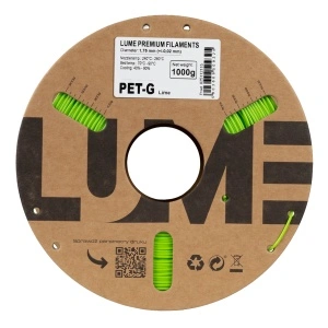 Rolă carton filament 3D Lume PET-G Lime