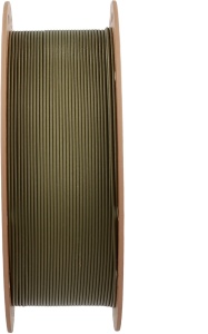 Rolă filament Polymaker HT-PLA-GF Army Green văzută din profil