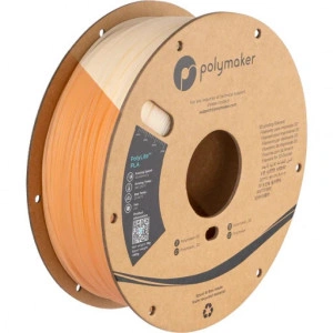 Filament Polymaker PolyLite PLA Temperature Color Change Natural/Orange 1kg