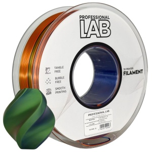Filament Profesional Silk PLA Tri Color Orange Blue Green 1kg