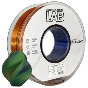 Filament Profesional Silk PLA Tri Color Orange Blue Green 1kg