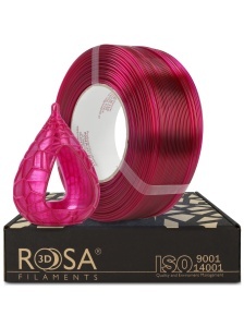 FILAMENT Rosa 3D ReFill PET-G Standard HS Pink Transparent 1kg