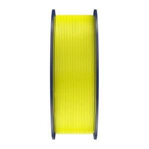 Rola de filament Sunlu PLA+ Yellow sigilată în ambalaj vidat cu desicant pentru protecție împotriva umidității