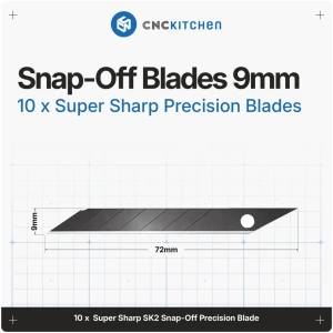 Lame Snap-Off pentru Cutter 9mm - Pachet 10 Bucăți
