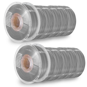 Pachet REFILL Azurefilm PLA Grey 10kg+2 masterspool