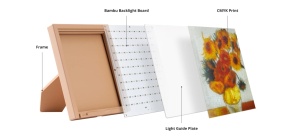 Panou lumini Bambu CMYK LED