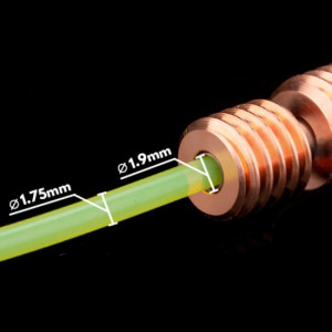 Surub tranzitie termica V6 Bi-Metal titan-cupru, neted