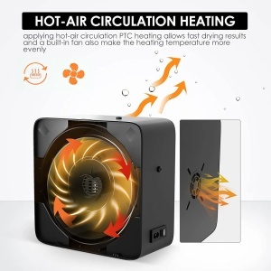 istemul avansat de încălzire cu element PTC și ventilator integrat pentru uscare uniformă a filamentelor în EIBOS Easdry.
