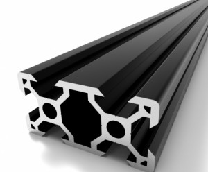 V-slot 2040 negru
