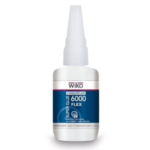 Wiko Super Glue 6000 - adeziv cianoacrilat flexibilitate ridicată, flacon dozator 50g