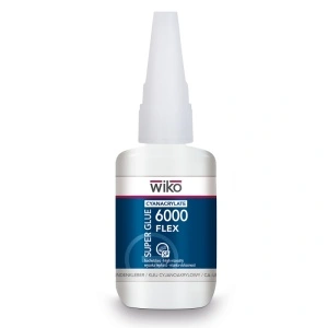 Wiko Super Glue 6000 - adeziv cianoacrilat flexibilitate ridicată, flacon dozator 50g