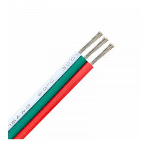 Cablu alimentare LED RGB cu 3 fire pachet 10 metri
