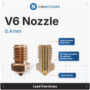 Duza din alama CNC Kitchen V6 0.4 mm