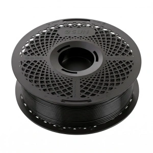 Rolă filament eSUN PETG-Basic Black 1kg, vedere din profil