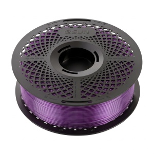 Rolă filament eSUN PETG-Basic Translucent Light Purple 1kg, vedere din profil