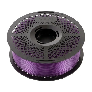 Rolă filament eSUN PETG-Basic Translucent Light Purple 1kg, vedere din profil